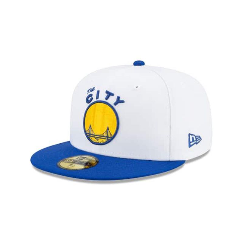 NBA Golden State Warriors Hardwood Classic Nights 59Fifty Fitted (VLQ9889) - White New Era Caps